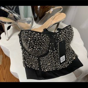 Heels size 9/cute sequence top (can buy separate)